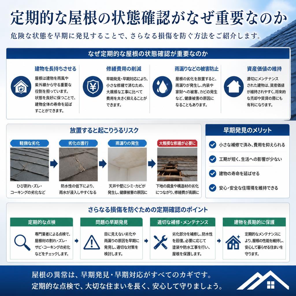 2. 屋根の状態を確認するメリット