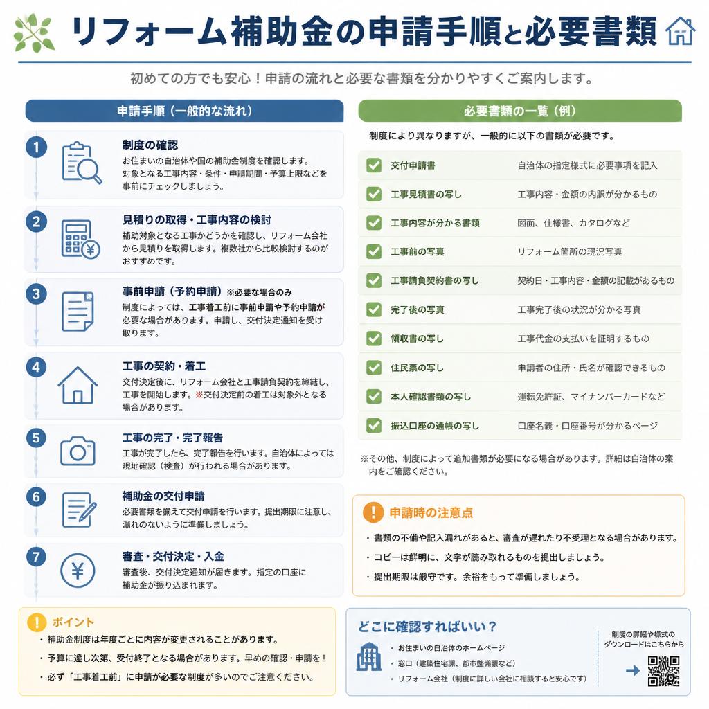 補助金申請の流れと必要書類