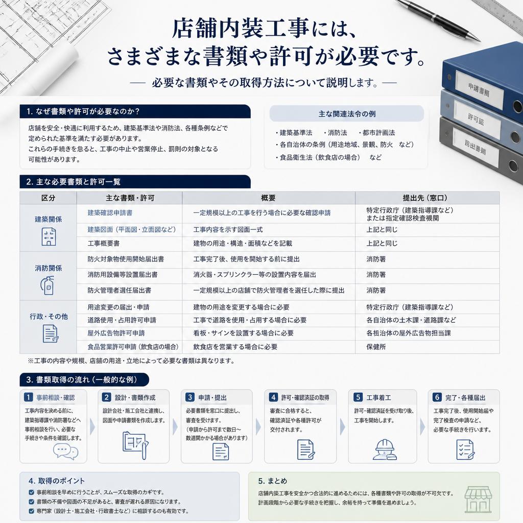 2. 内装工事に必要な書類と申請