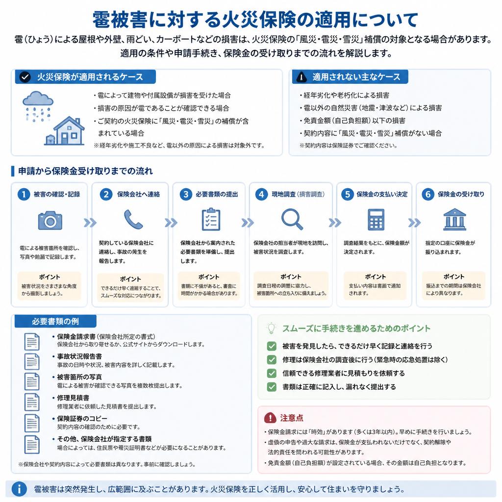 火災保険の適用について