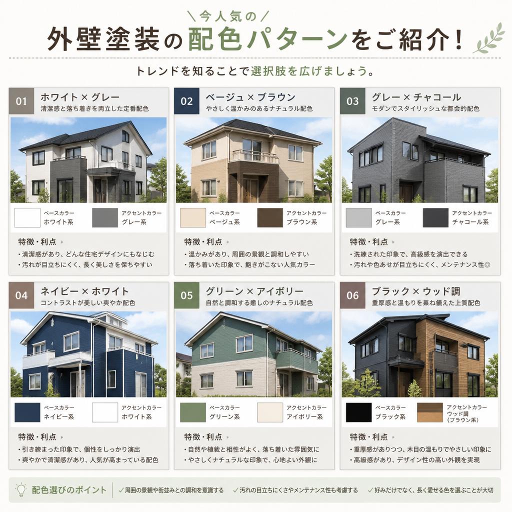 人気の配色パターン