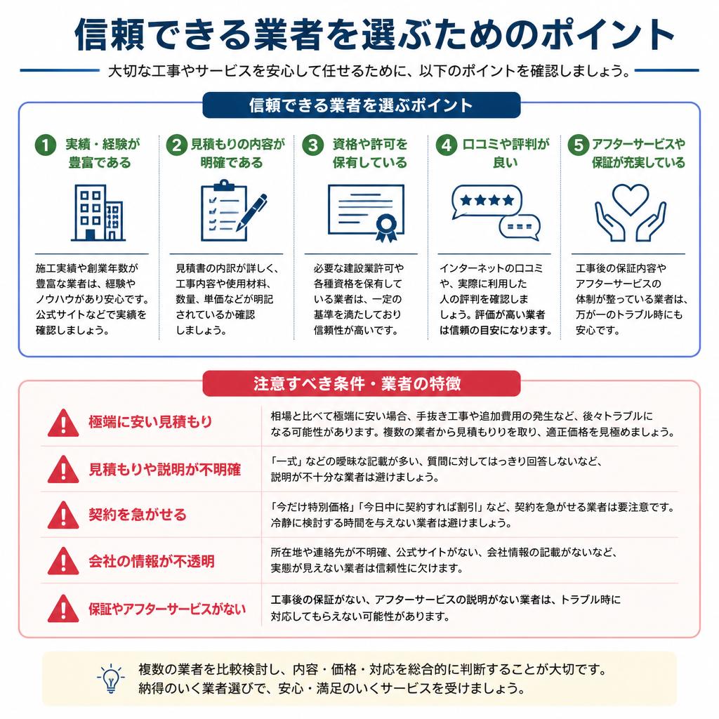 4. 足場を無料にする業者の見分け方