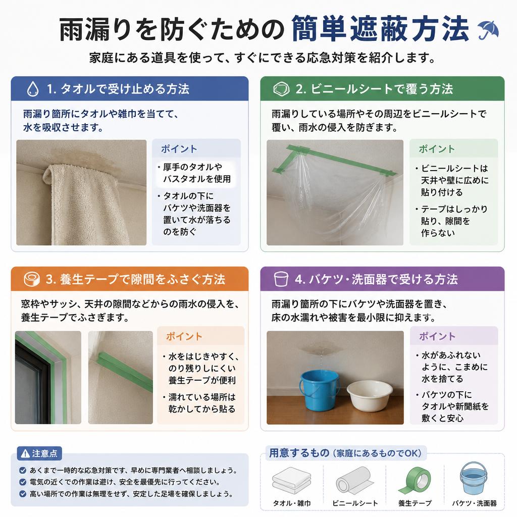 4. 一時的な遮蔽方法