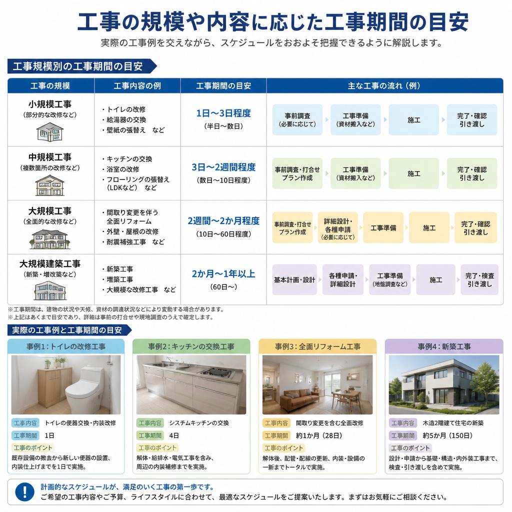 工事期間について
