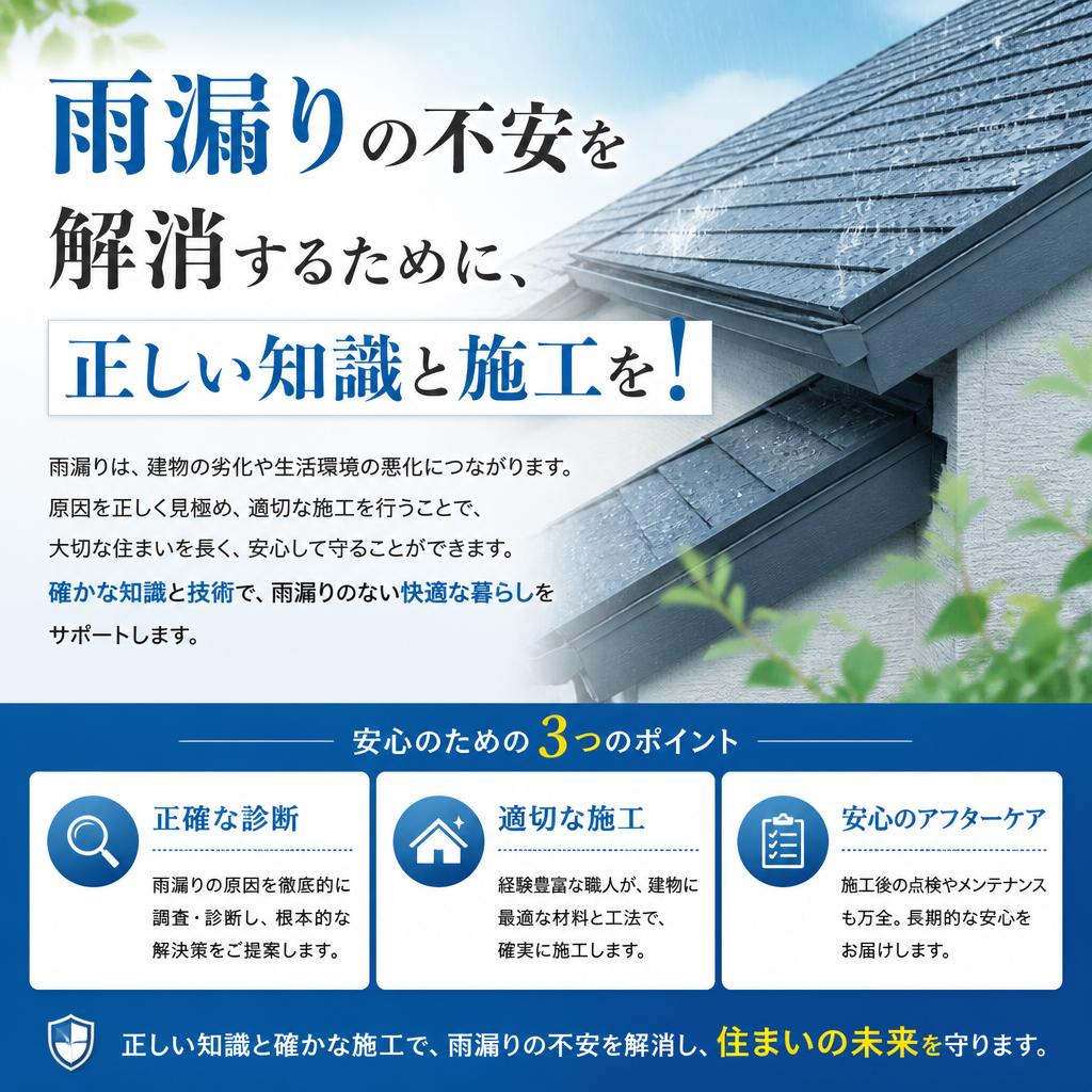 ベランダ・バルコニーの防水工事の種類と雨漏りサイン