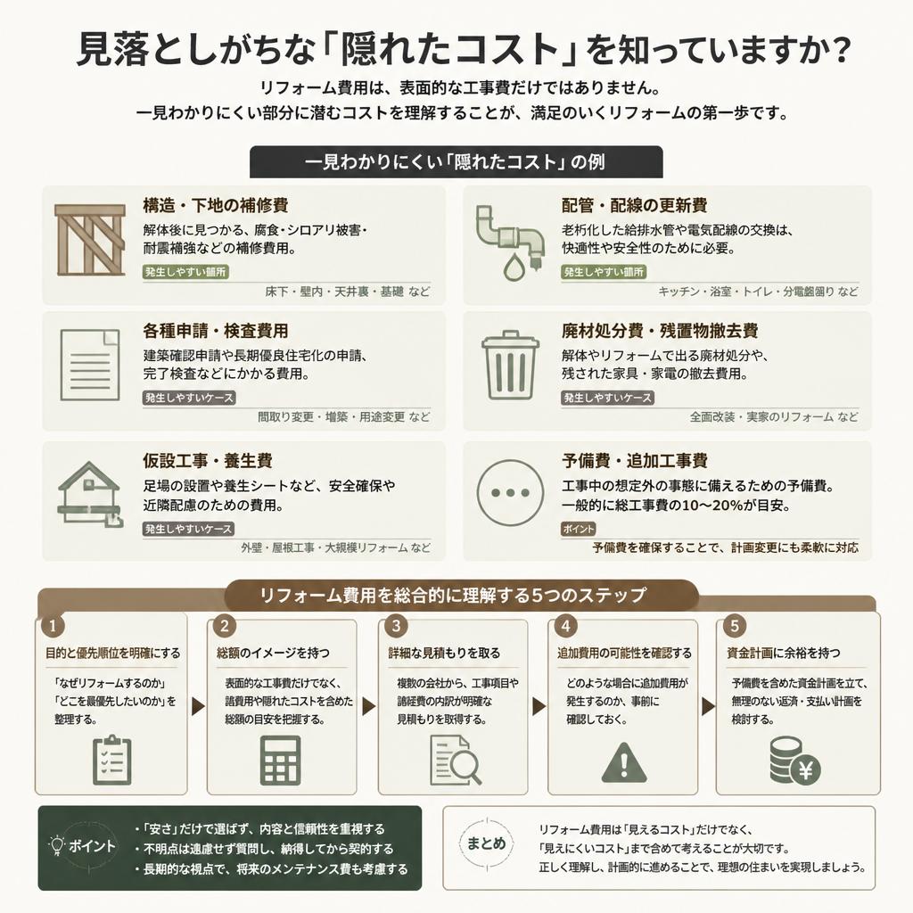 隠れたコストに注意！
