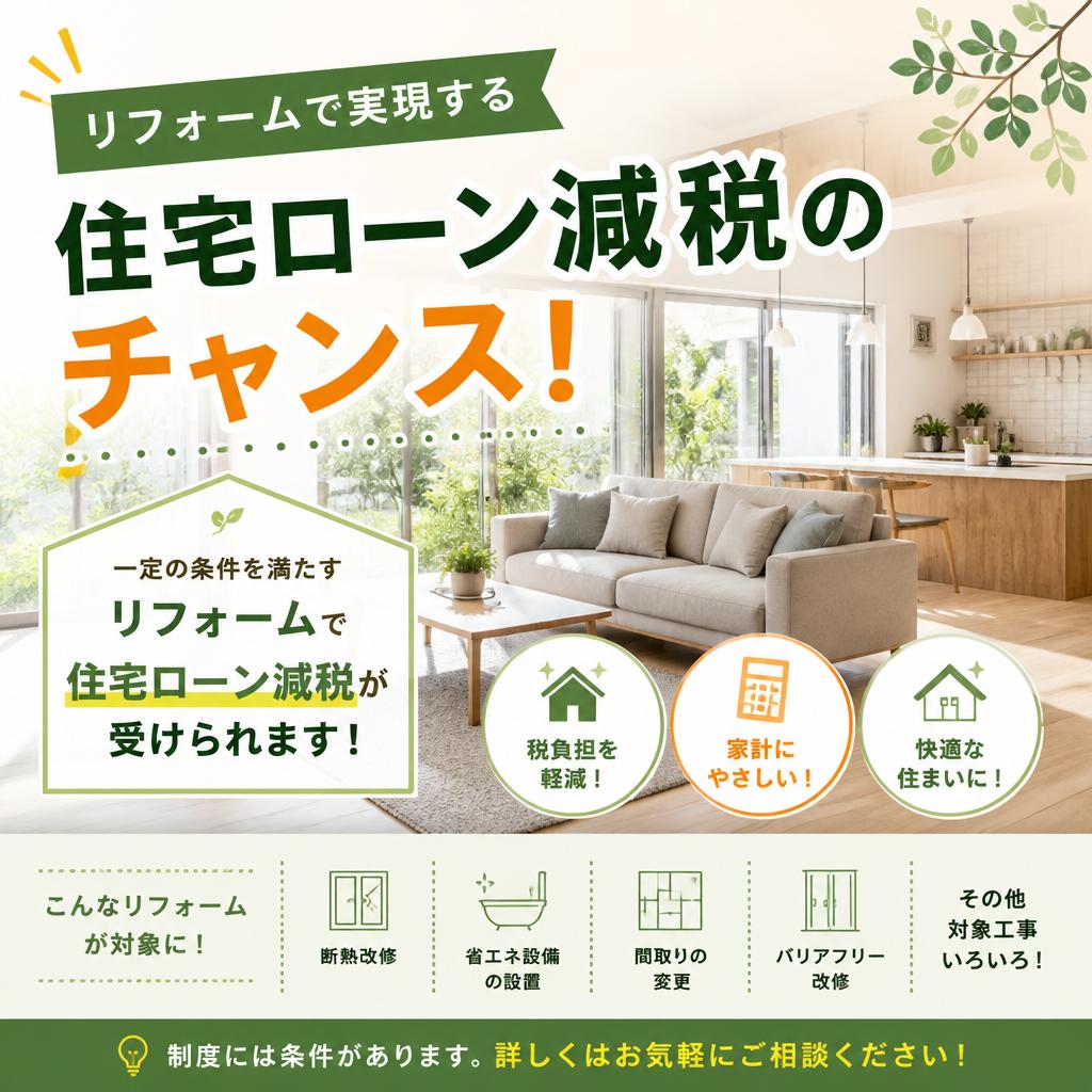 住宅ローン減税はリフォームでも使える！適用条件と必要書類