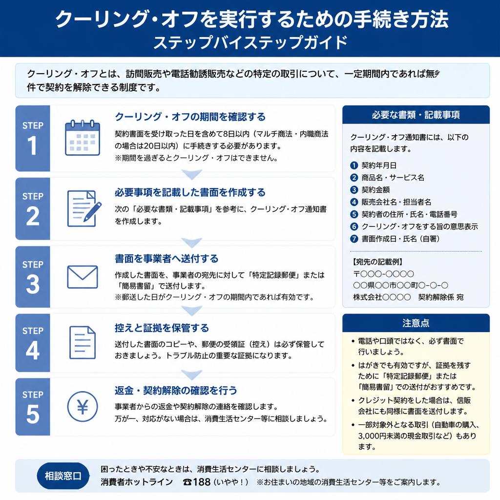 4. クーリング・オフの手続き方法
