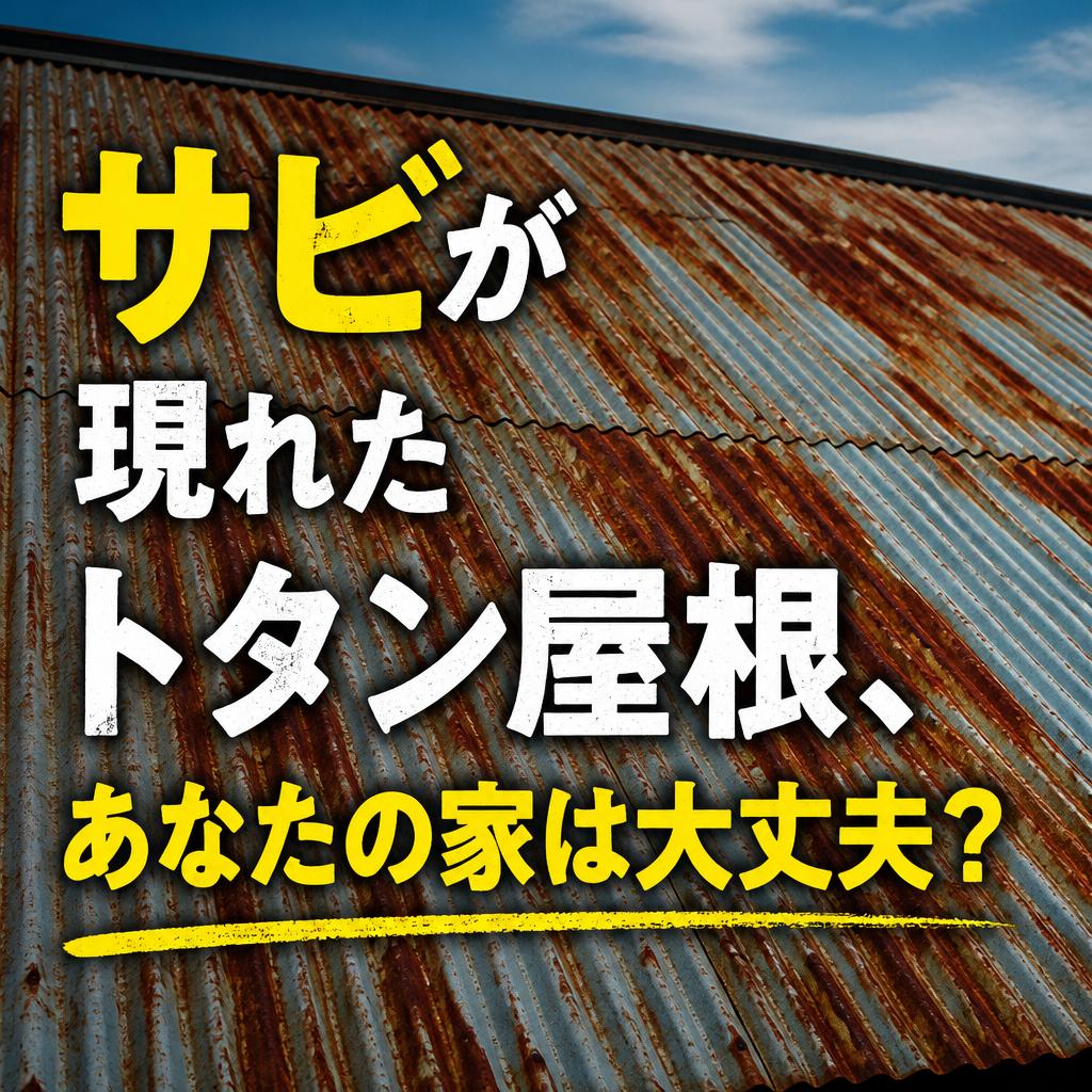 トタン屋根のサビは限界のサイン？補修方法とガルバリウムへの葺き替え費用