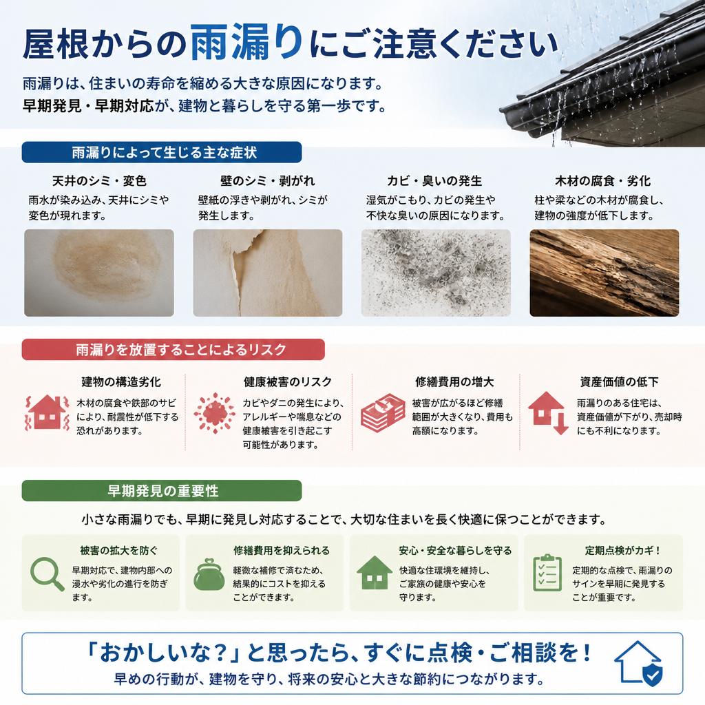 雨漏りの原因とその影響