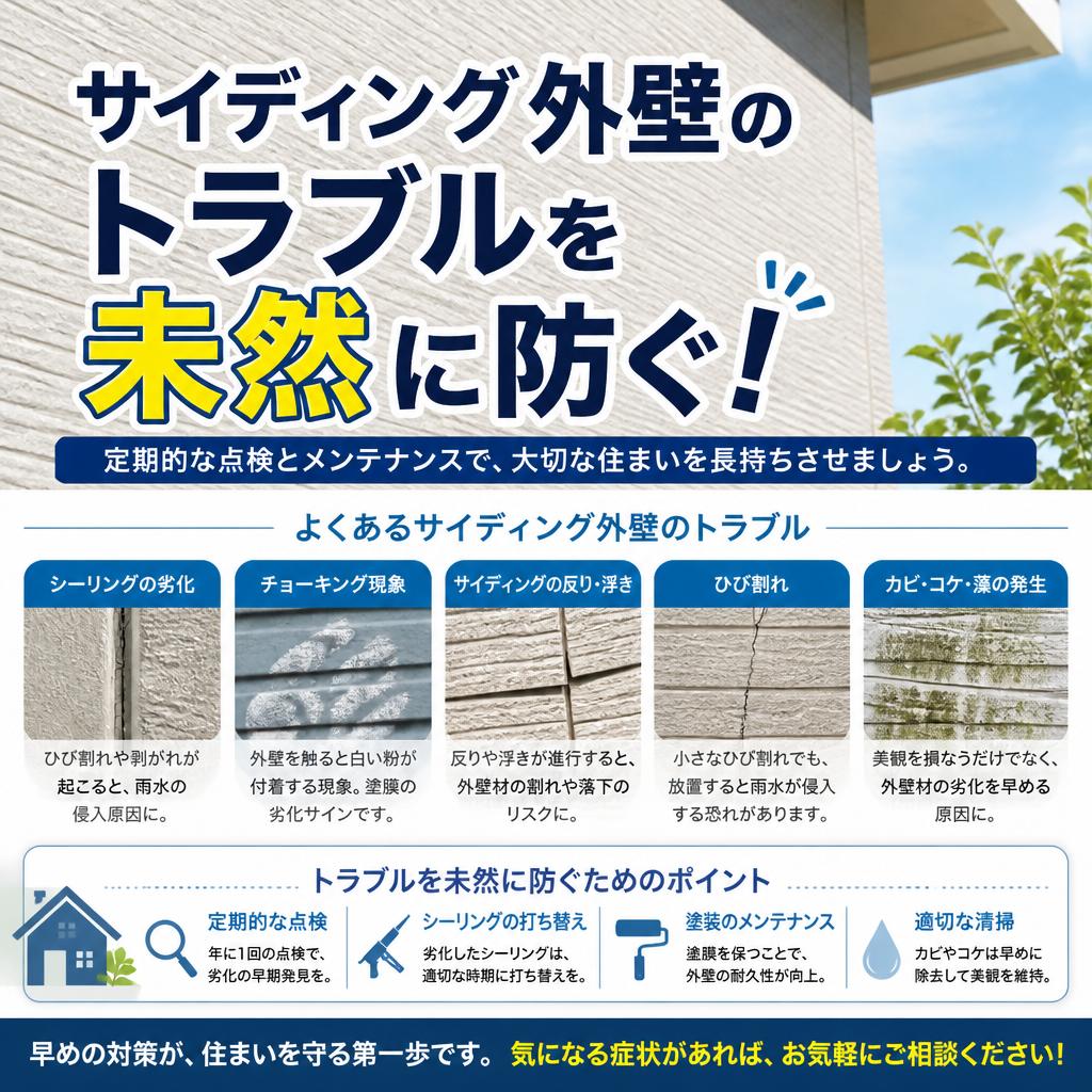 サイディング外壁のコーキング（シーリング）打ち替え費用と寿命