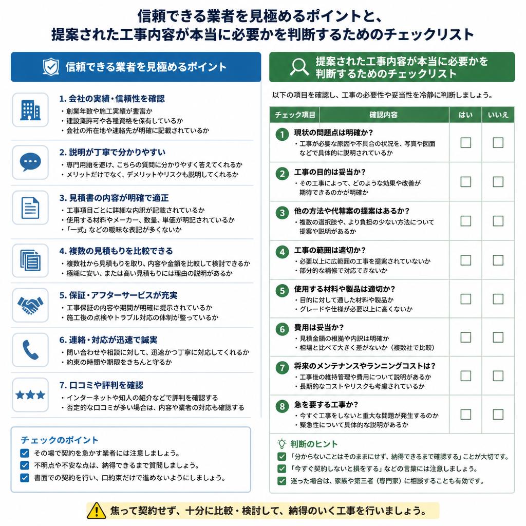 確認すべきチェックポイント