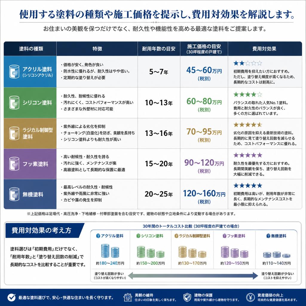 4. 実際の塗料費用と施工後の効果