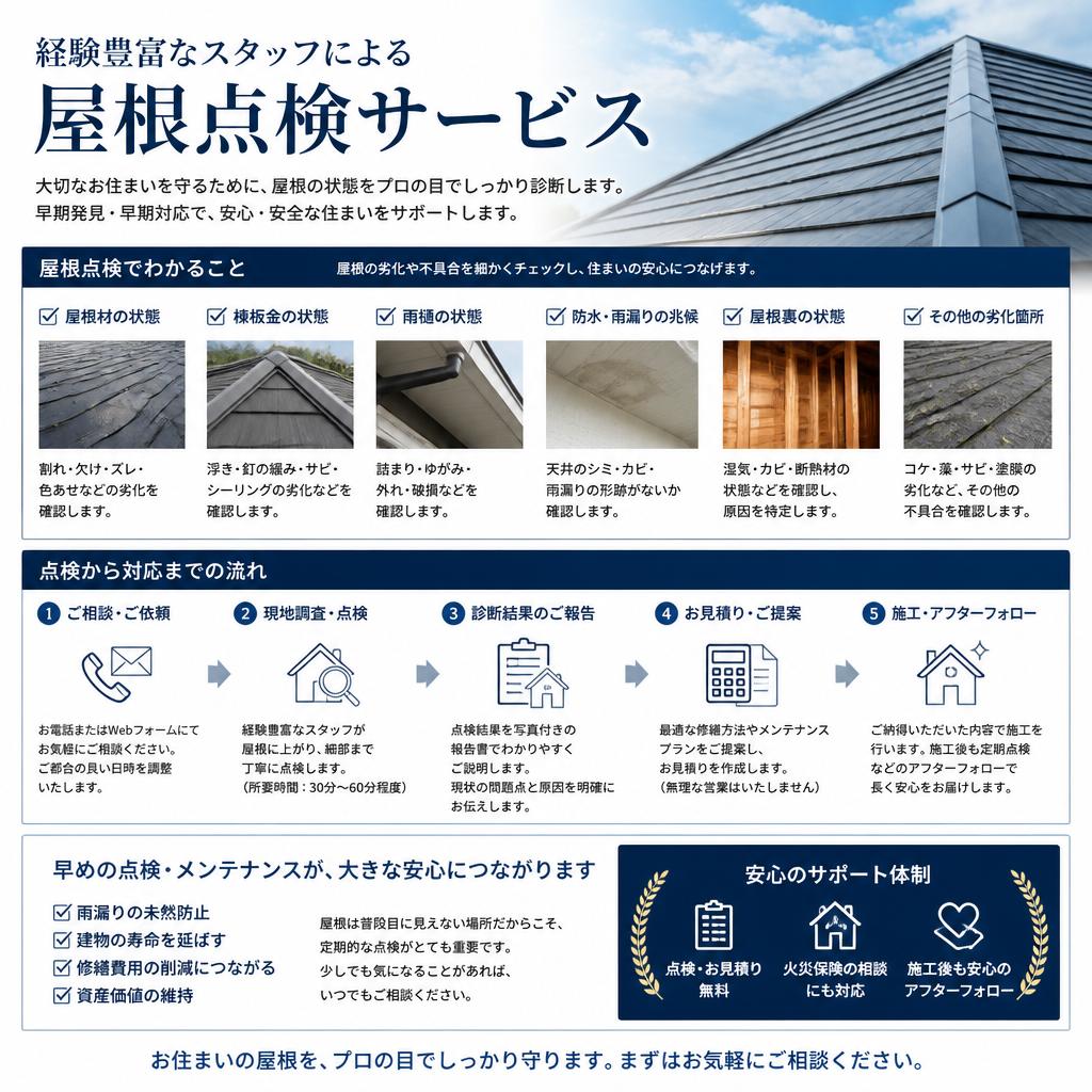 専門家による点検サービス
