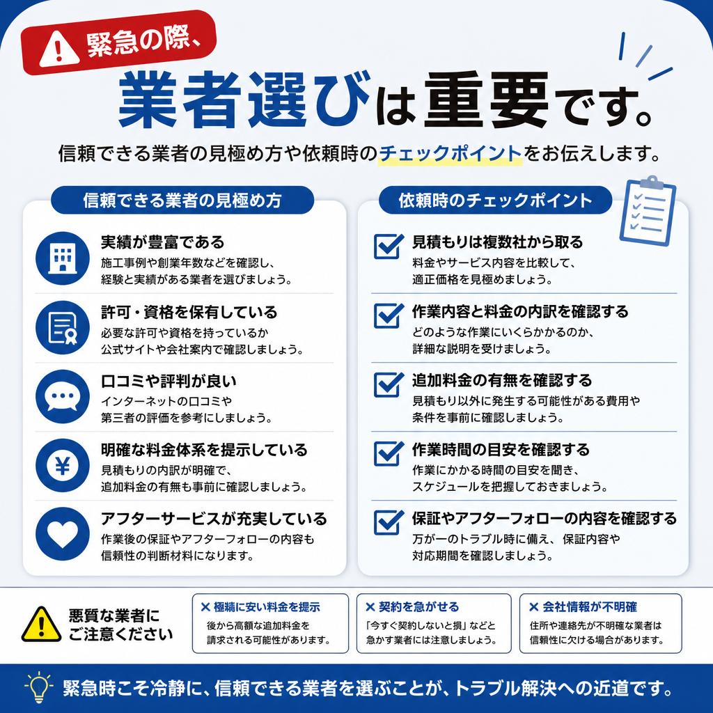 4. 専門業者に依頼する際の注意点
