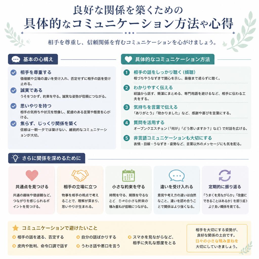 4. 近隣住民との信頼関係を築くために