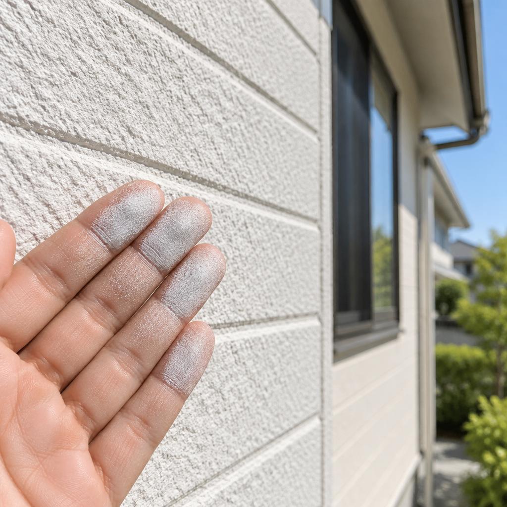 外壁の白い粉は、住まいからの塗り替えサイン。チョーキングの原因を知り、手遅れになる前に確かな点検を。