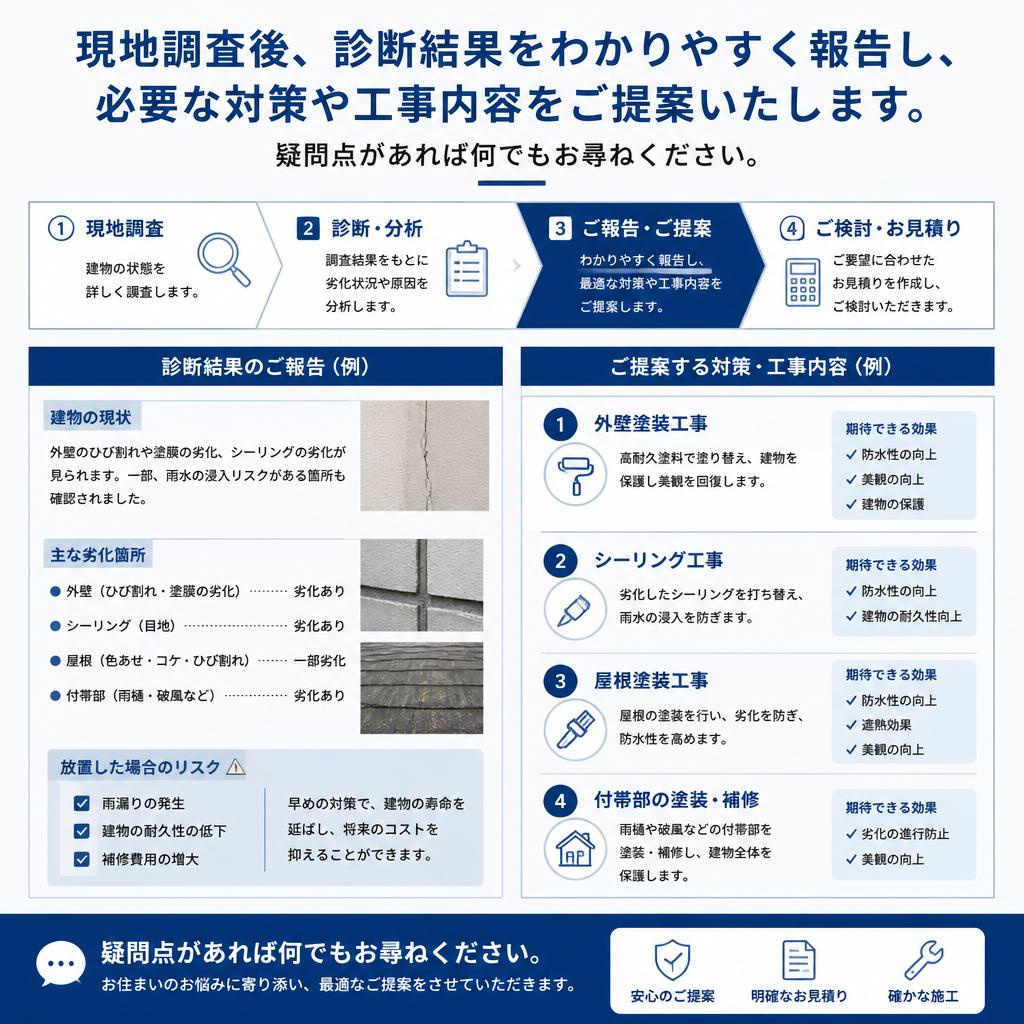 診断結果の報告