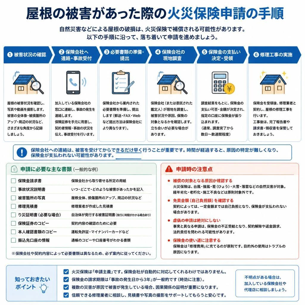 火災保険の申請手順