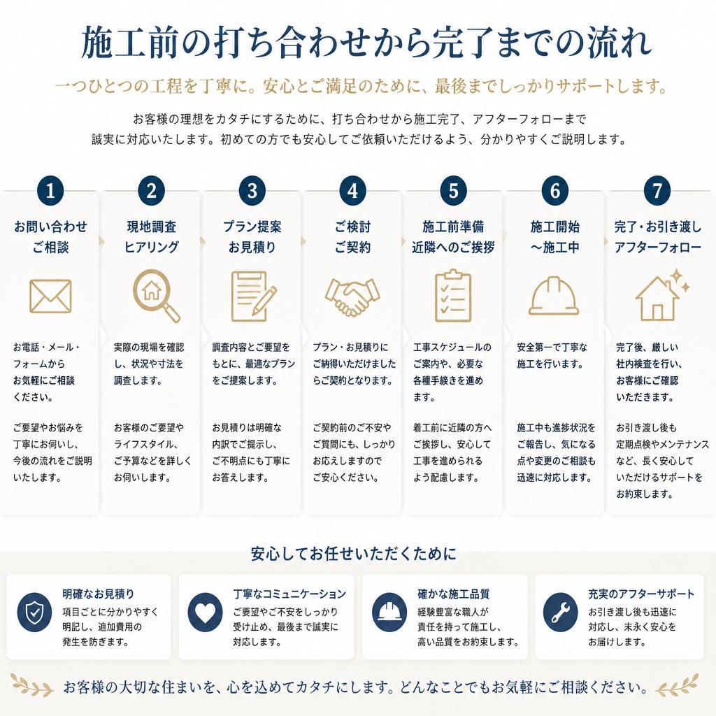 施工プロセスの透明性