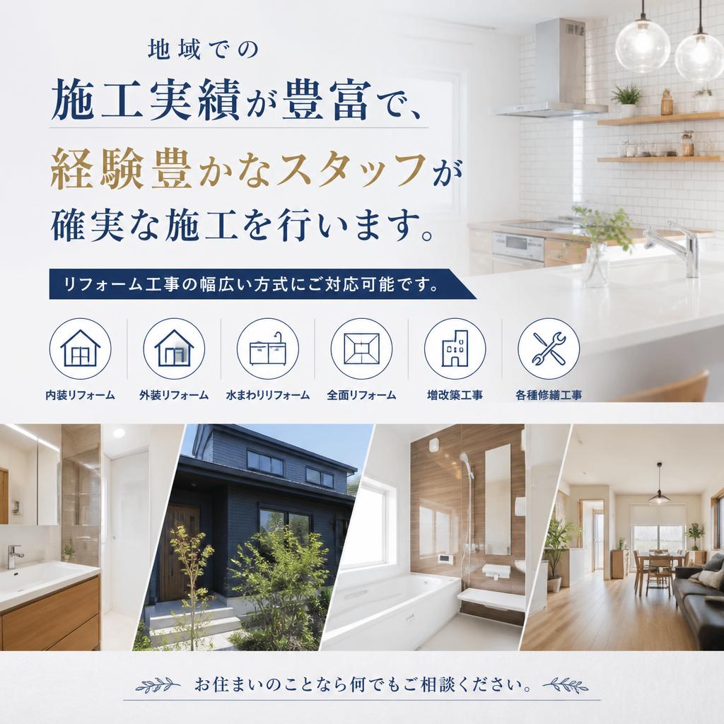 豊富な施工実績