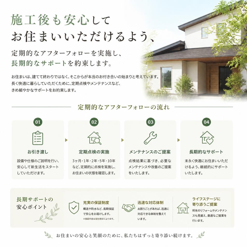 アフターフォローの重要性