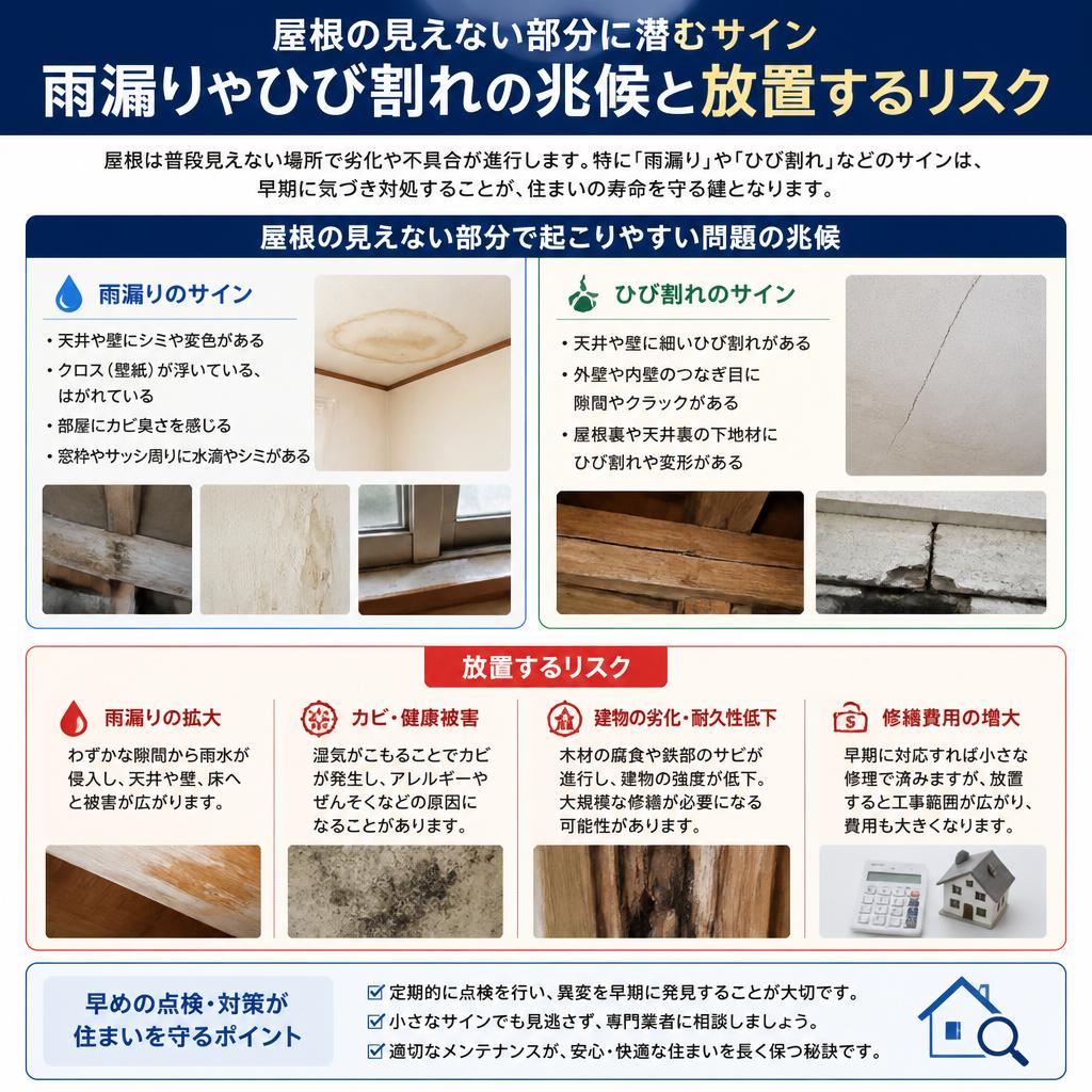 2. 見えない屋根の損傷とは？