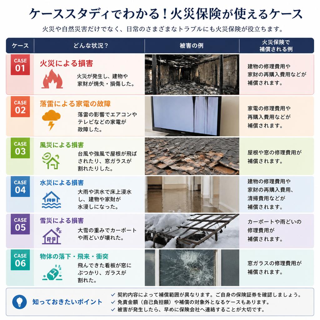 火災保険が適用できるリフォーム・塗装のケース